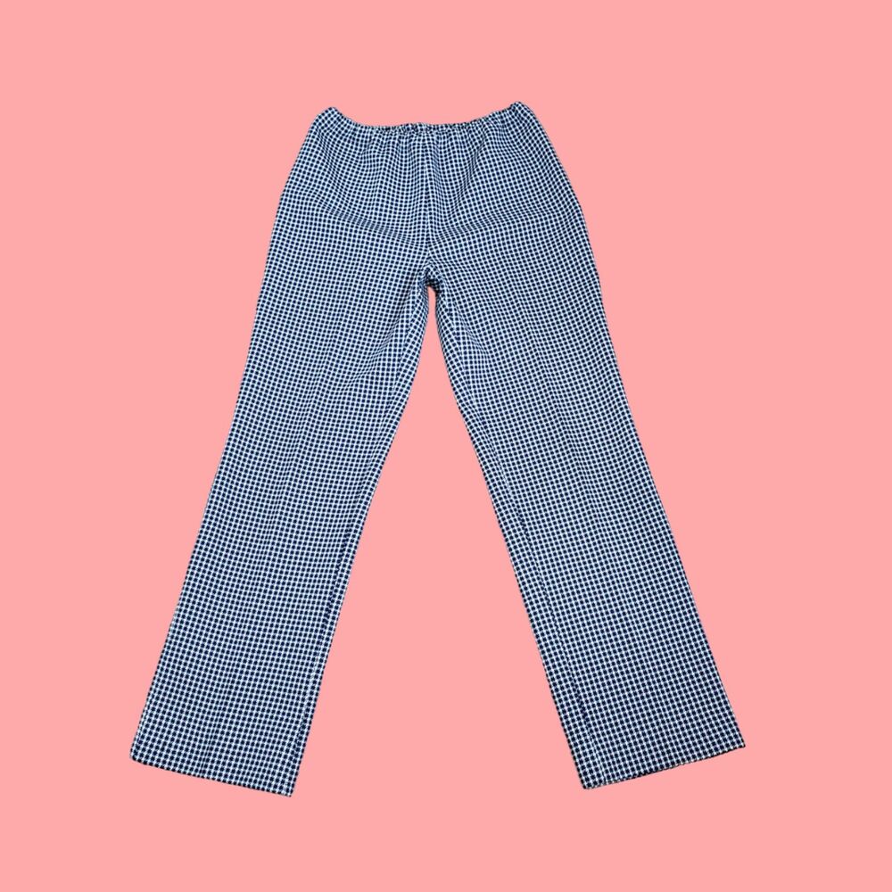 Vintage 70's Blue Houndstooth Trousers